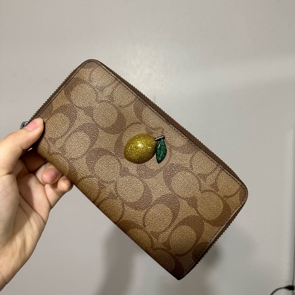 Coach zip around wallet